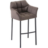 BARHOCKER Damaso 110x64x48 cm grau - Grau, Textil (64/110/48cm) - furnicato