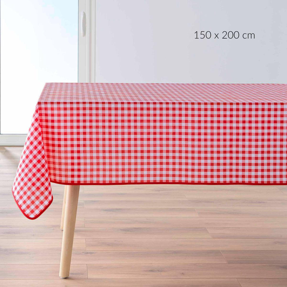 TISCHDECKE Vichy kariert 150/200 cm - Rot, Textil (150cm) - Douceur d´intérieur