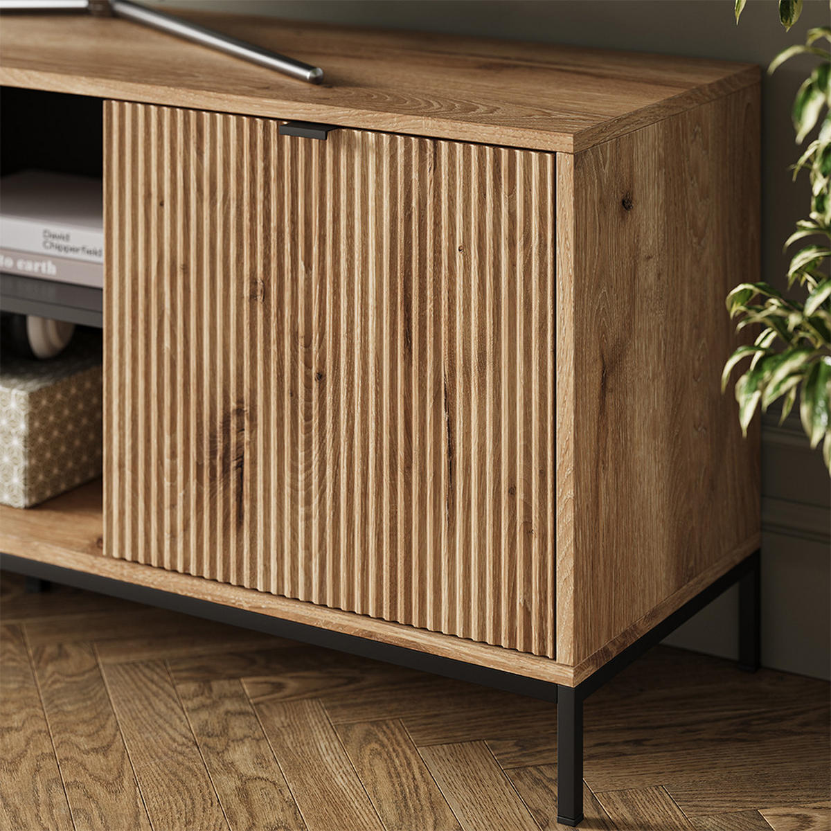 LOWBOARD Eliza Dub Viking - barva dubu, kompozitní dřevo (150/60/40.1cm) - Vicco