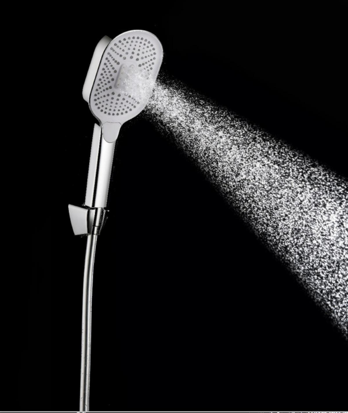 DUSCHKOPF Schwarz - Schwarz, Kunststoff (11.4cm) - Sanilo