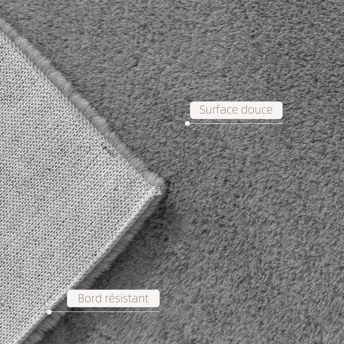 TEPPICH DE-14308 Langflor, maschinenwaschbar, rutschfest Hellgrau - Hellgrau, Textil (120/160cm) - ComfortXL