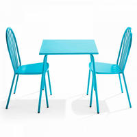 GARTENSET 3-tlg., Blau - Blau, Metall - Oviala