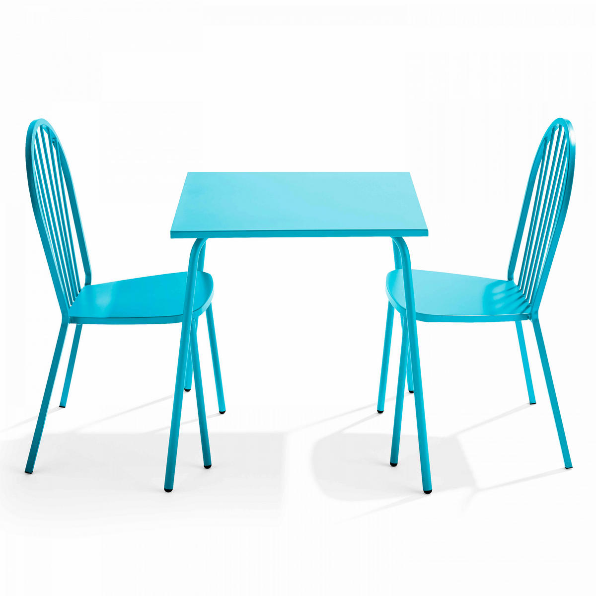 GARTENSET 3-tlg., Blau - Blau, Metall - Oviala