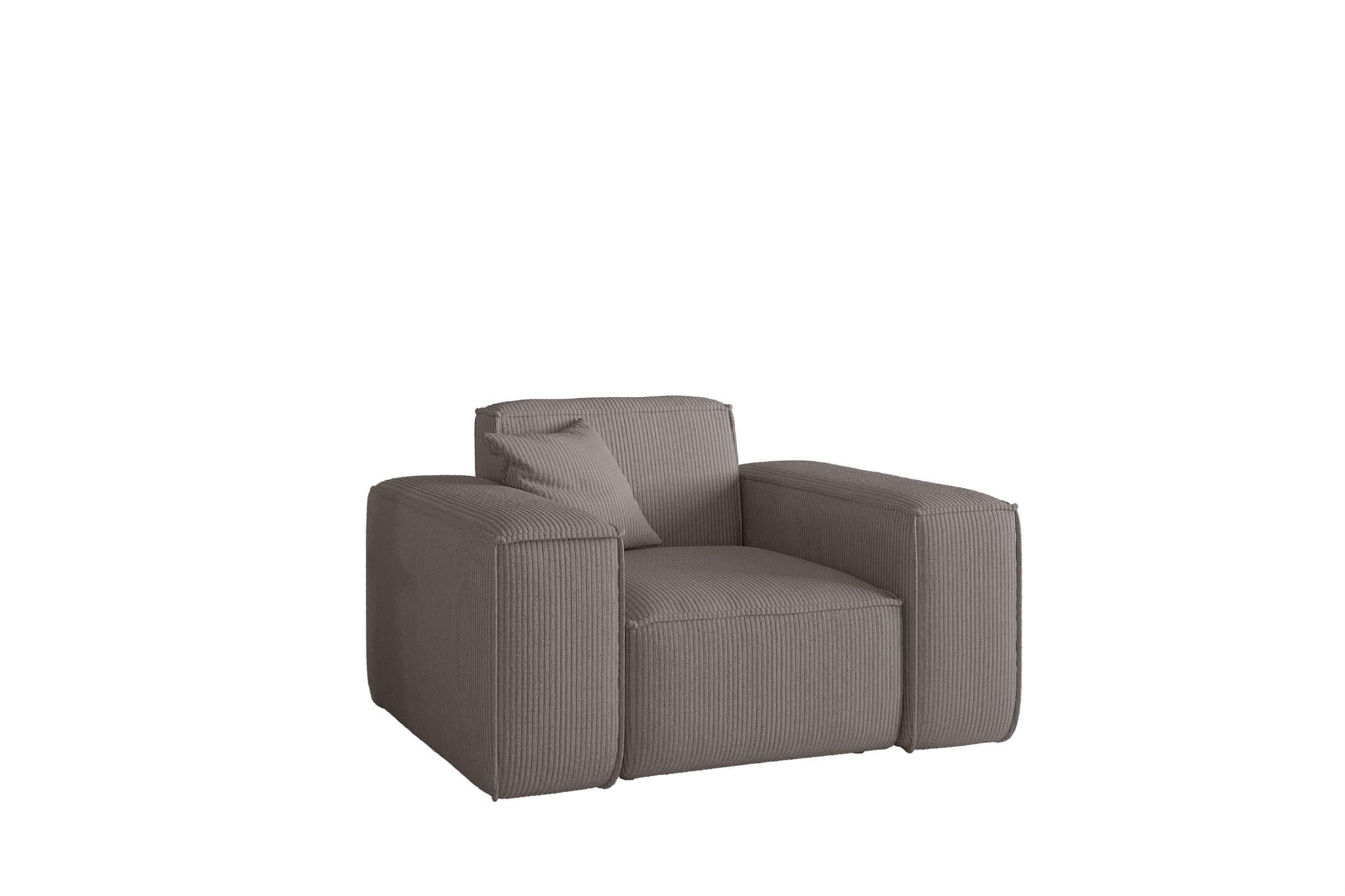 SESSEL Celes Premium Stoff Scala - Taupe, Holzwerkstoff/Textil (121/73/88cm) - Fun Möbel