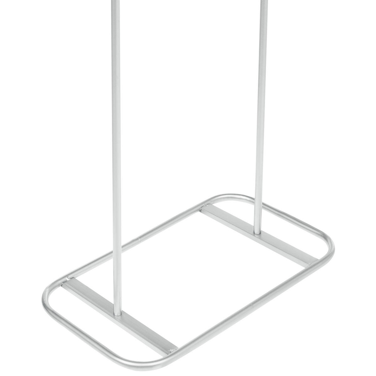 VĚŠÁK NA OBLEČENÍ Stříbrný Eureka - stříbrná, kov (48/171/30cm) - Beliani