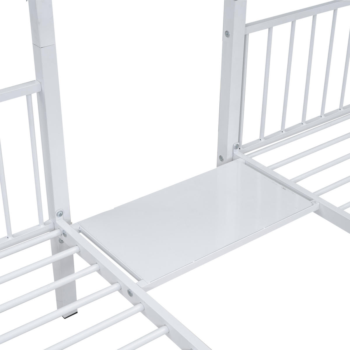 ETAGENBETT 3er Set Weiß - Weiß, Metall (140/200cm) - ComfortXL