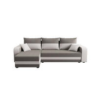 ECKSOFA HEWLET L BIS Sawana 21+01 Links mit Schlaffunktion - Grau, Textil (240/140cm) - Bedante