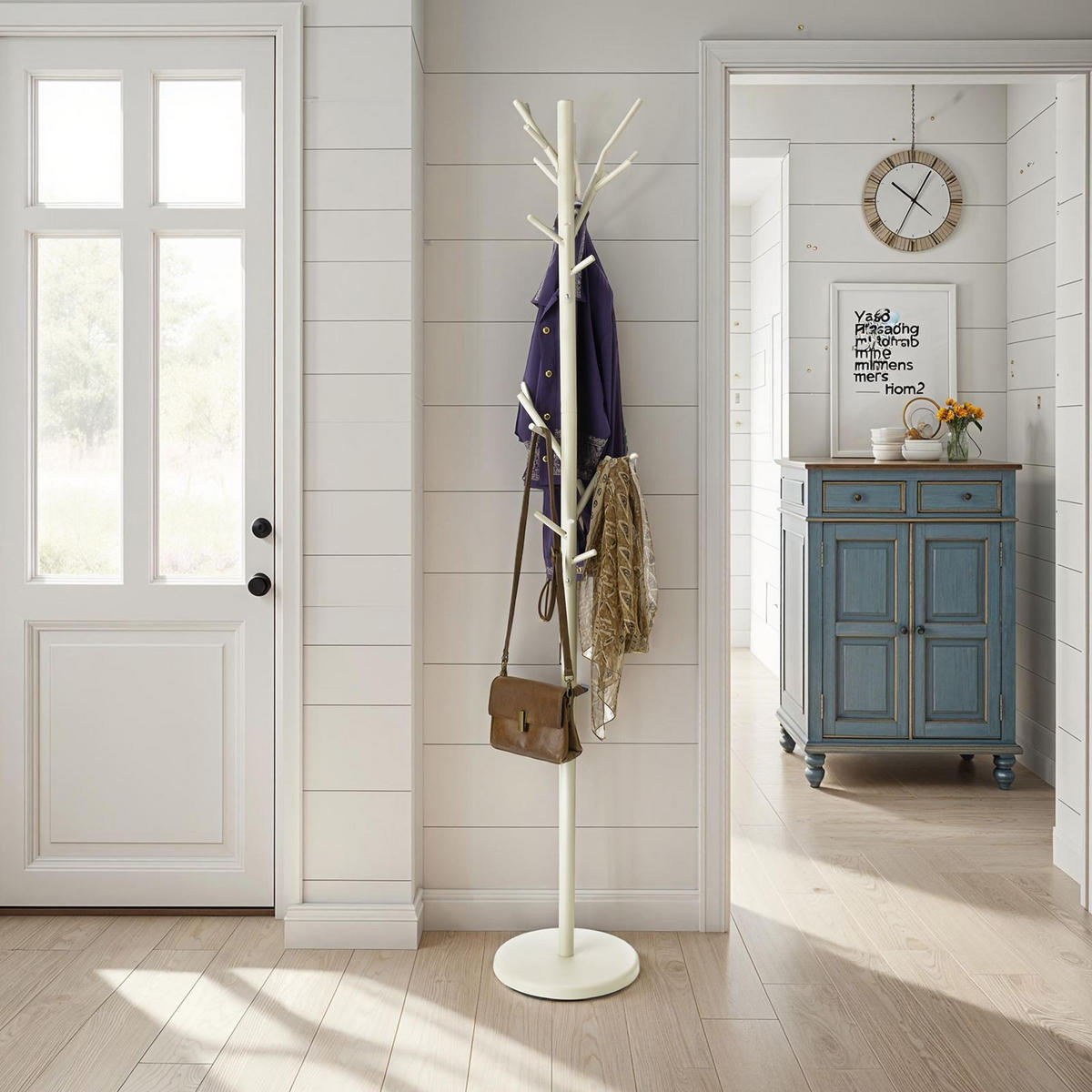 KLEIDERSTÄNDER ZENO beige - Beige, Metall (30/177/30cm) - IDIMEX