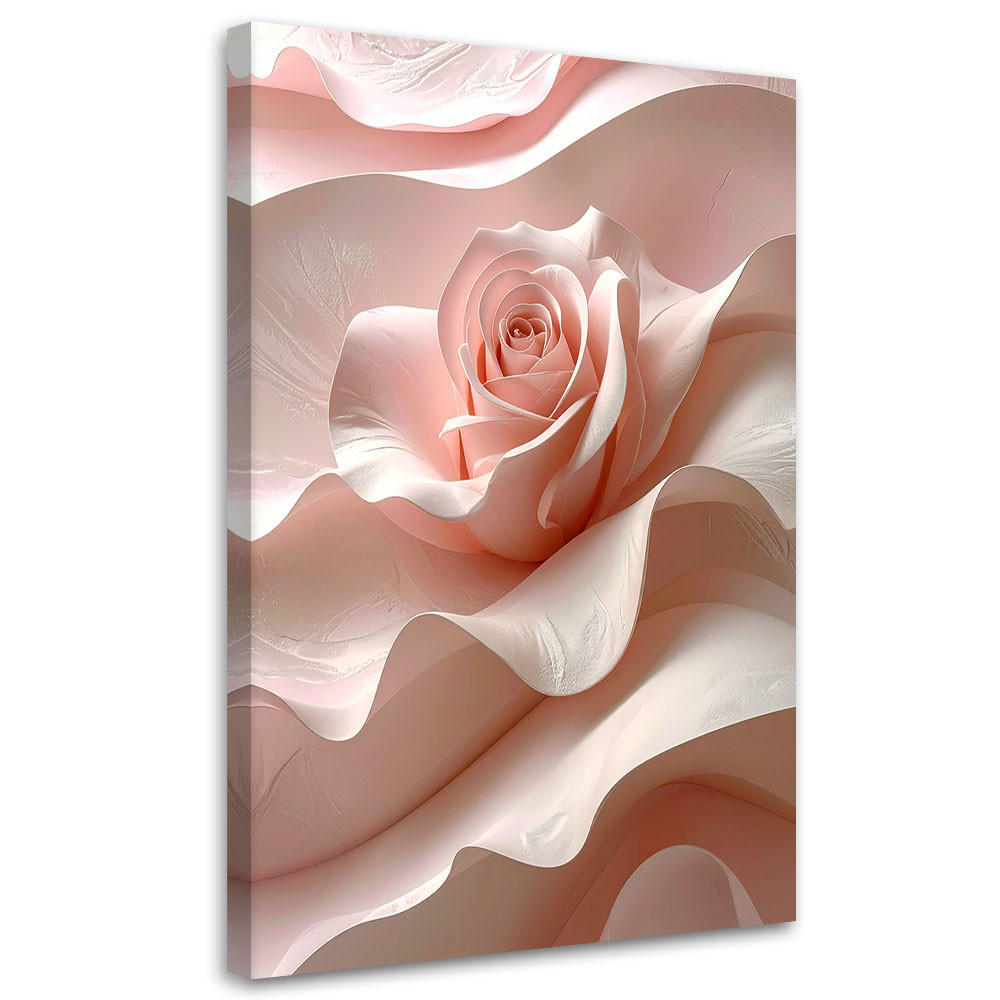 BILD auf Leinwand, Blume - Rosa, Textil (20/30cm) - Feeby