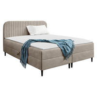 BOXBETT Box Best 1 - H3 - Hellbraun/Schwarz, Holz/Holzwerkstoff (200/200cm) - MIRJAN24