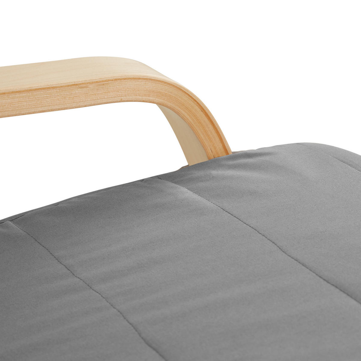 RELAXSESSEL Stoffbezug Grau, Fußstütze - Grau, Textil (66/94/62cm) - Homestyle4u