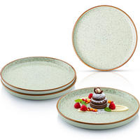 DESSERTTELLER SET RIO MINZE - 4 teilig aus Steingut - Grün, Keramik (13cm) - Sänger
