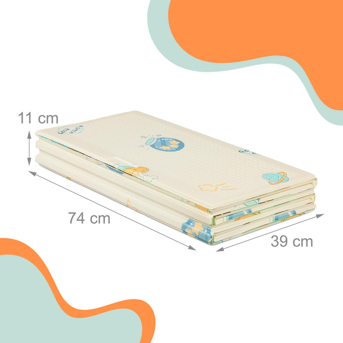 SPIELMATTE - Multicolor, Textil (200/150cm) - Relaxdays