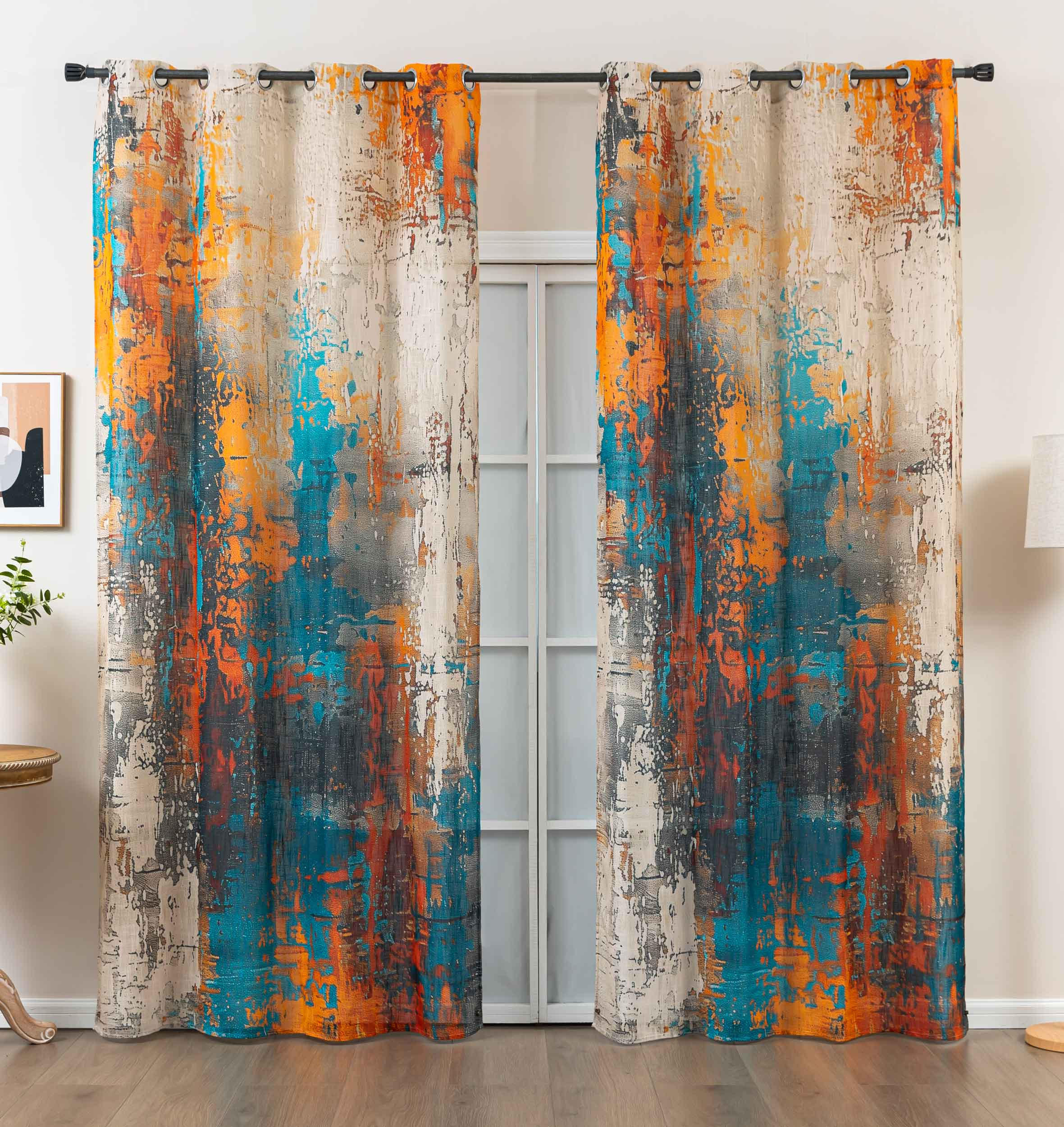VORHANG 2ER SET SEOUL HxB 245x140 cm Apart - Türkis, Textil (140/245cm) - Gardinenbox