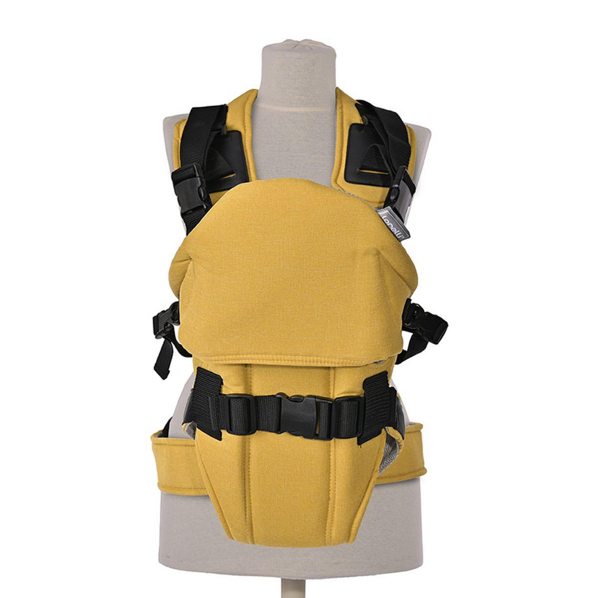 BABYTRAGE Weekend gelb Stillposition, 2 Blickrichtungen, gepolsterte Gurte, Polyester, 9 kg - Gelb, Textil (22/35/25cm) - Lorelli