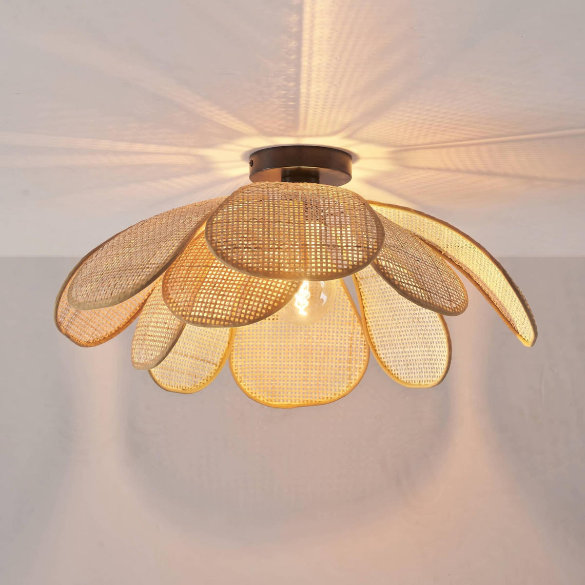 DECKENLEUCHTE Mariella, Beige, 30cm - Beige, Metall (30/50/30cm) - KOSILUM