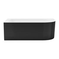 BADEWANNE (Standard) - 1 Person - acryl - schwarz Anika - Schwarz, Kunststoff (150/58/75cm) - Vente-Unique
