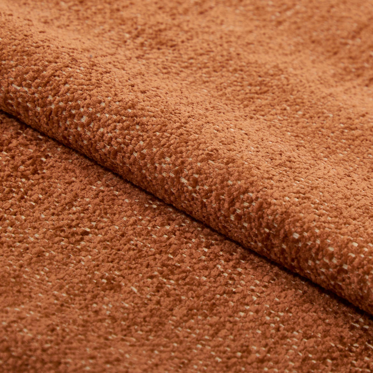 DREHSESSEL ABY Strukturierter Samt Terrakotta 66cm - Dunkelorange/Terracotta, Textil (66/81/74cm) - Premium Interiors