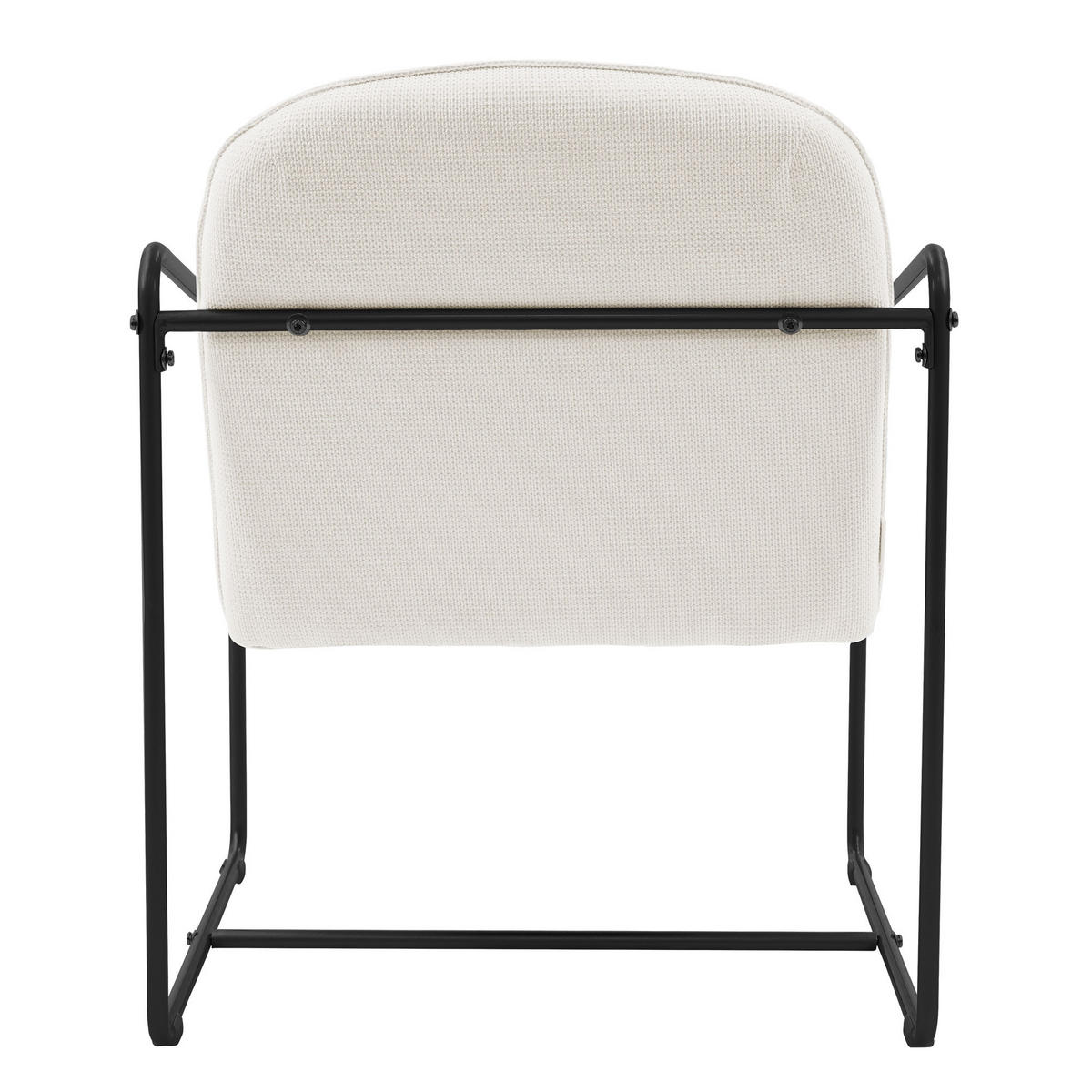 LOUNGESESSEL 2er Set, Beige - Schwarz, Metall (65/76/61cm) - ML-DESIGN