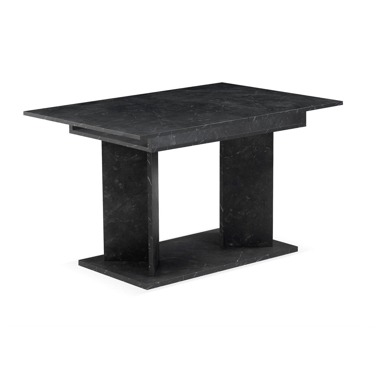 ESSTISCH VIVIAN 120-160/80/76 cm - Anthrazit, Holzwerkstoff (80/120/76cm) - B&D Home