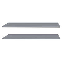 EINLEGEBODENSET 2er Set Einlegeböden für Fach 90 cm - Grau, Holzwerkstoff (90/2/1cm)