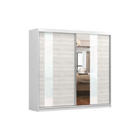 SCHIEBETÜRENSCHRANK - BEN 32 233 CM (Weiß) - Weiß, Holzwerkstoff (233/218/61cm) - Möblo