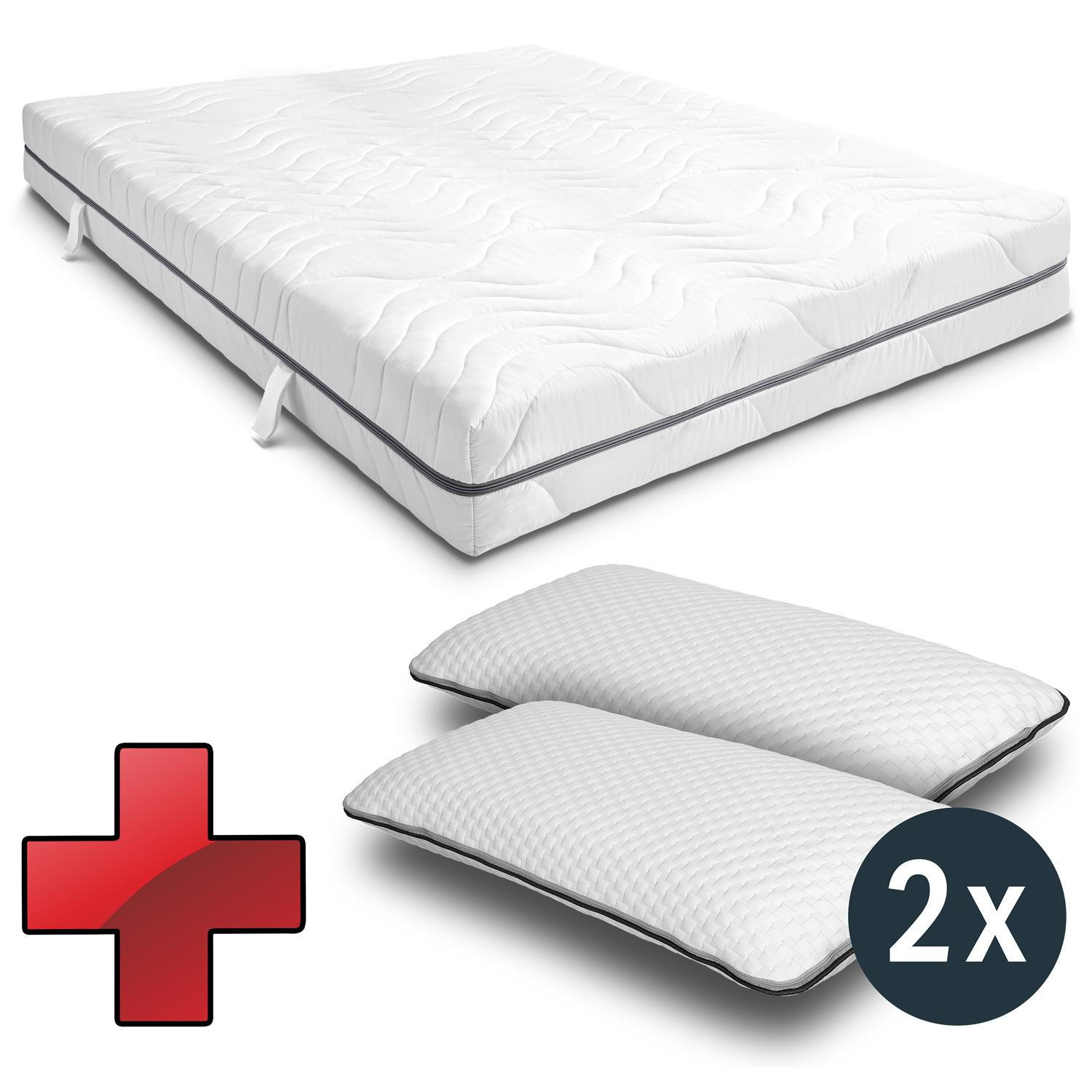 VISCOMATRATZE Smart 180x200 cm - Weiß, Textil (180/200cm) - Sleezzz