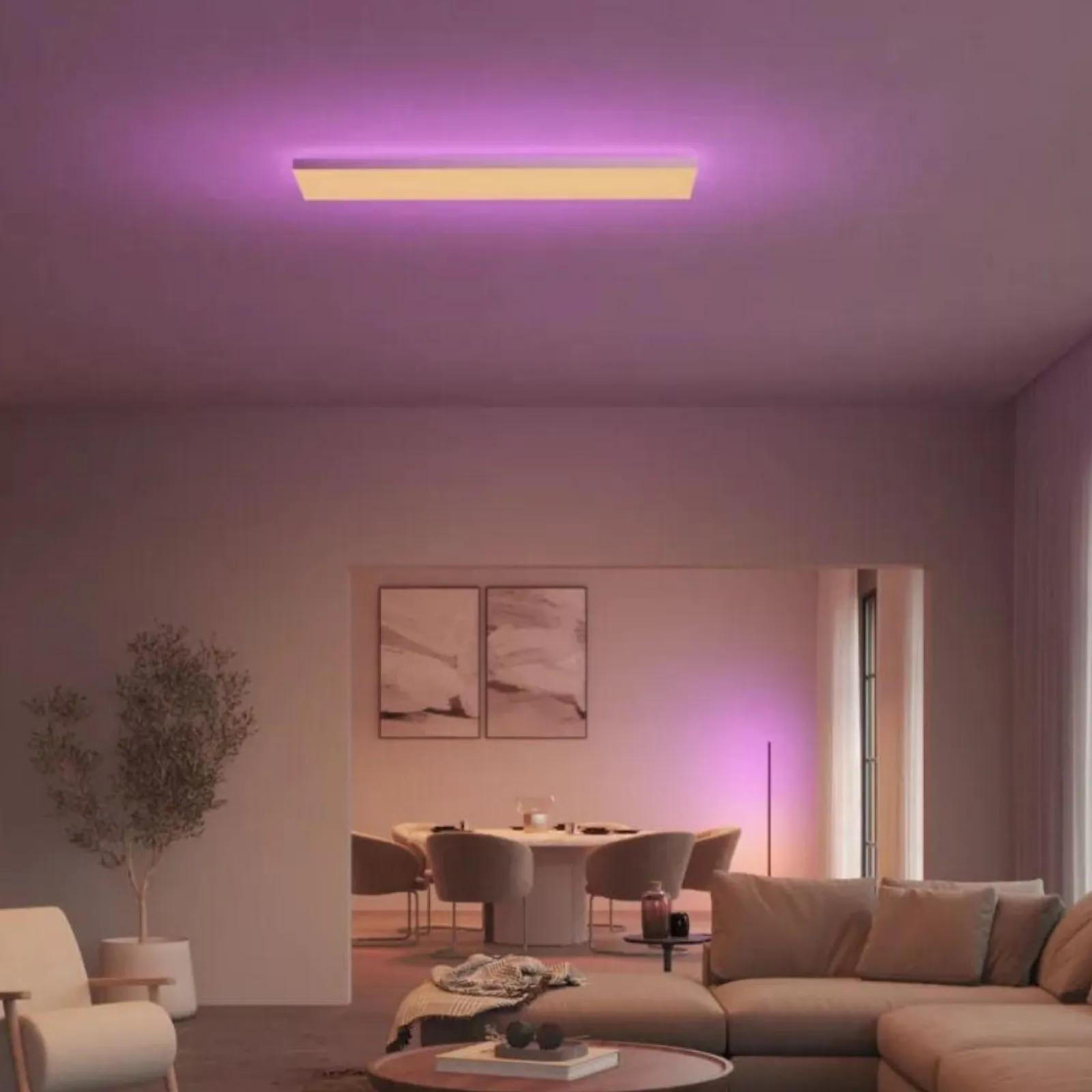 DECKENLEUCHTE Datura Weiß - Weiß, Metall (30/30/5cm) - Philips HUE