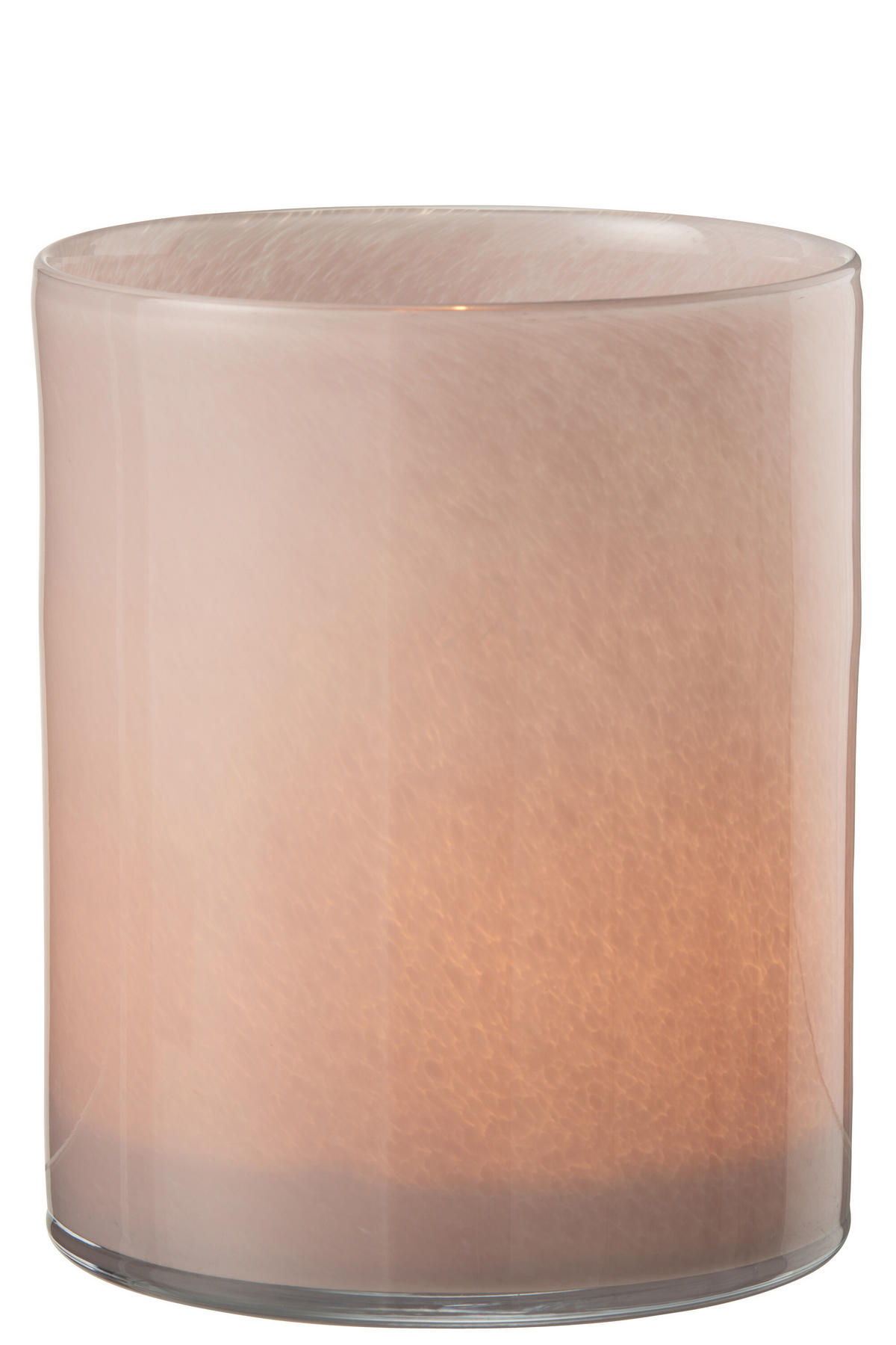 KERZENHALTER JADE - Glas - Rosa - L - Pink, Glas (15/18cm) - J-Line