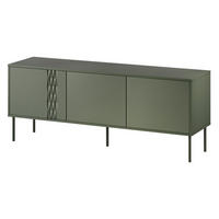 TV-LOWBOARD Tresse 150 3D - Grün, Holzwerkstoff/Metall (150/55/40cm) - MIRJAN24