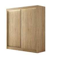 SCHWEBETÜRENSCHRANK Saturn 120 cm 2-türig, Eiche sonoma - Sonoma Eiche, Kunststoff (120/215/61cm) - Margaret Hadas24