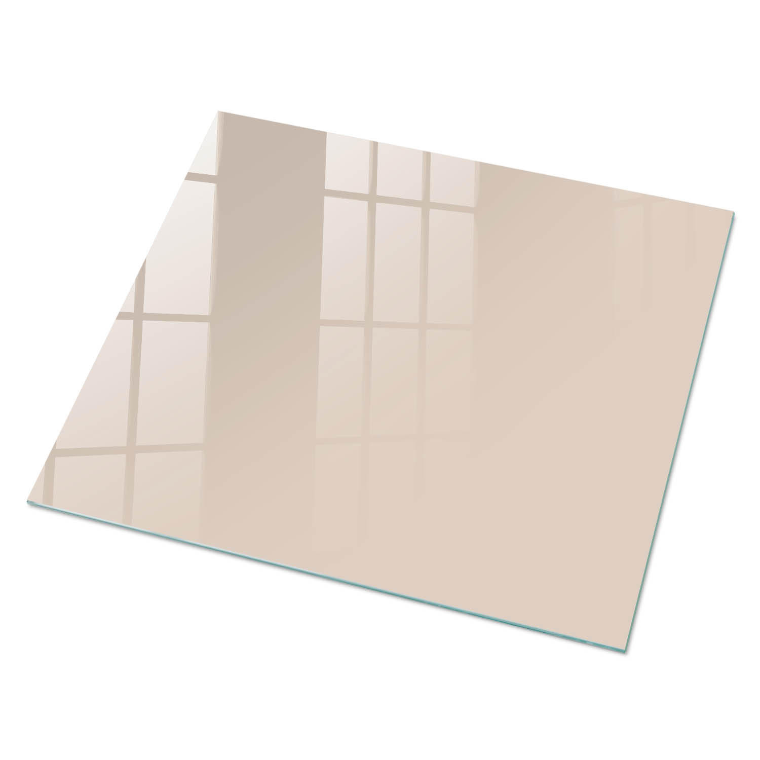 GLASPLATTE 80x60 cm – Warmes Beige - Creme, Glas (0.4/80/60cm) - ArtPrintCave