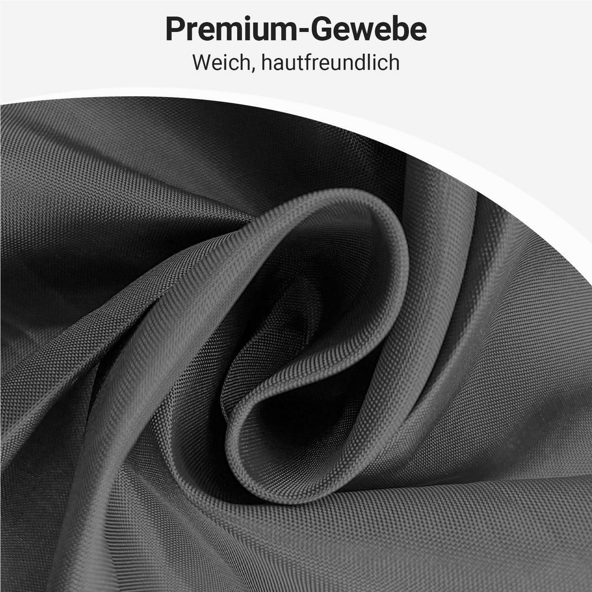 DUSCHVORHANG Dunkelgrau 150 x 180 cm - Anthrazit, Textil (150/180cm)