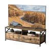 TV-LOWBOARD - Braun, Holzwerkstoff/Metall (120/50/40cm) - Relaxdays