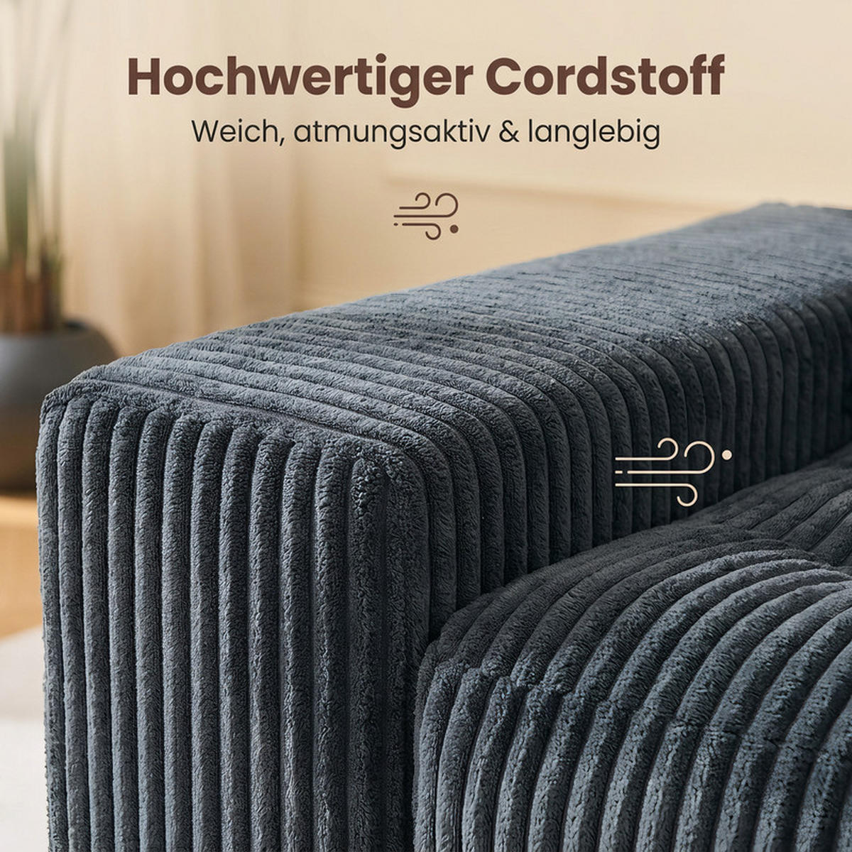 SCHLAFSOFA 140/85/54 cm Schwarz Cord - Schwarz, Textil (85/54/140cm) - Oxeza