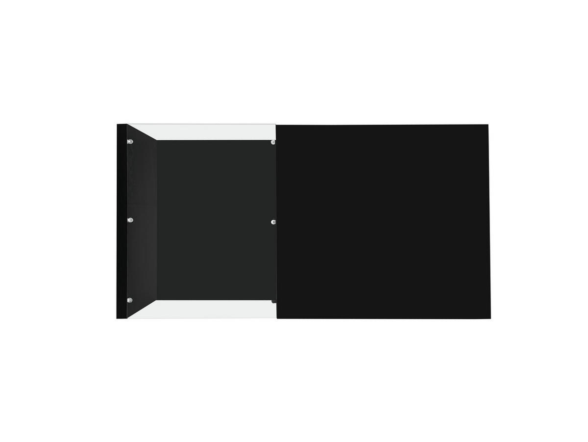 COUCHTISCH DE-021 LumoGlass Schwarz - Schwarz, Holzwerkstoff (55/105/33cm) - ComfortXL