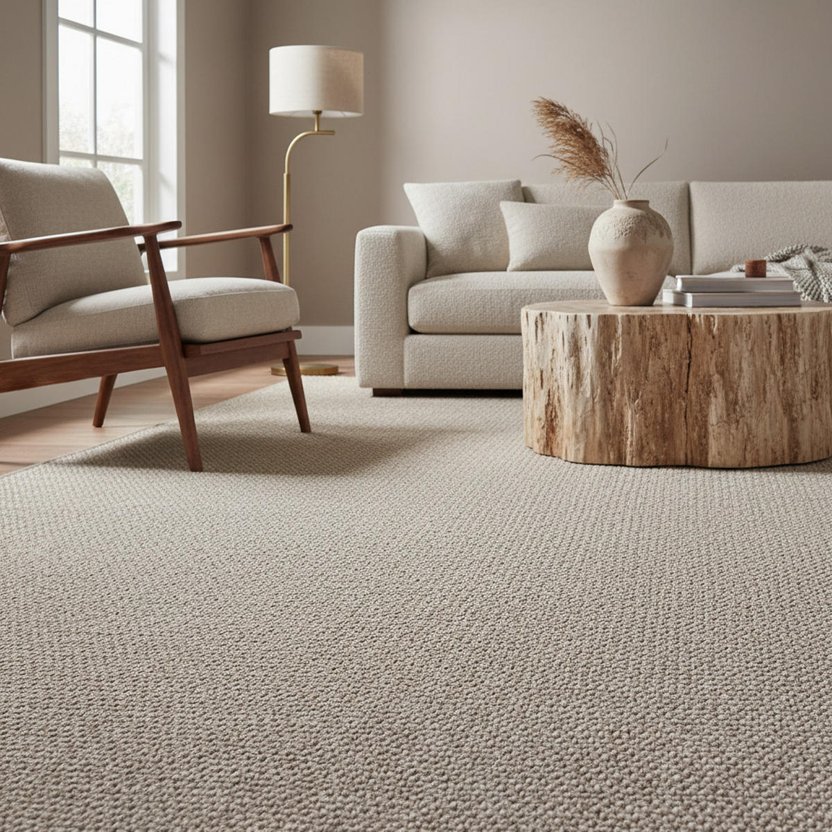 TEPPICH Kurzflor Flachgewebe Uni-Design Polypropylen Wohnzimmer Braun Läufer 80x150 - Braun, Textil (80/150cm) - KADIMA DESIGN