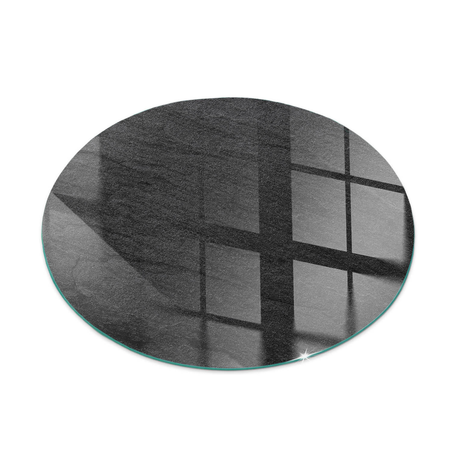 ArtPrintCave Glasplatte Schwarz 60x60x0.4 cm