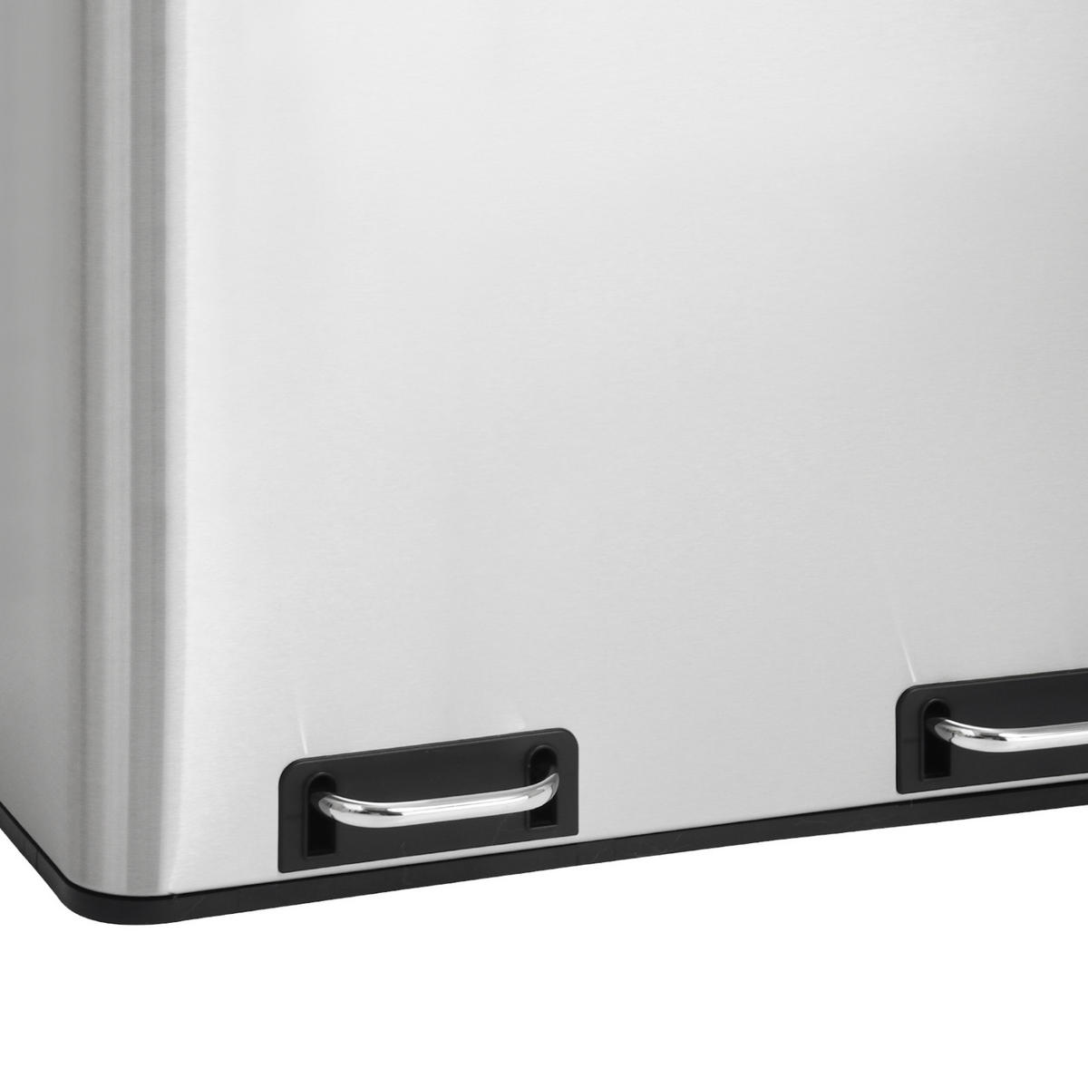 MÜLLEIMER TM2X30 - Silberfarben, Metall (57/65/31cm) - SVITA