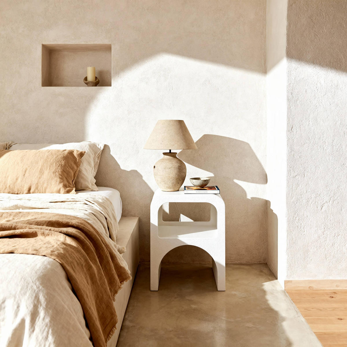 NACHTTISCH Seraphina 30/41.5/55.5 cm - Weiß, Holzwerkstoff (41.5/55.5/30cm) - Mobili Rebecca