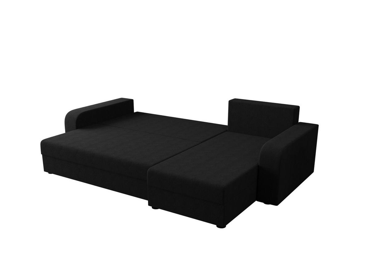 ECKSOFA HEWLET L BIS Cosmic 100 Rechts mit Schlaffunktion - Schwarz, Textil (240/140cm) - Bedante