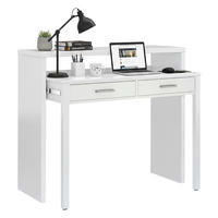 SCHREIBTISCH Weiß 36/98.5/87.5 cm - Weiß, Holzwerkstoff (36/99/88cm) - DMORA
