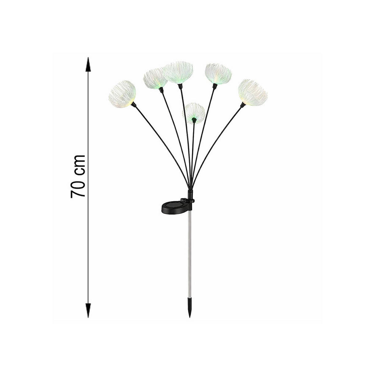 LED AUSSENLEUCHTE Edelstahl Schwarz - Schwarz, Metall (9.5/8/70cm) - Globo Lighting
