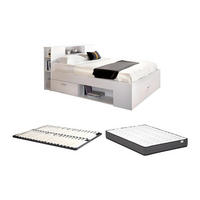 BETTRAHMEN - 2 -Sitzer - Holzspan - weiß - LEANDRE - Weiß, Holz (169.5/228.5cm) - Vente-Unique