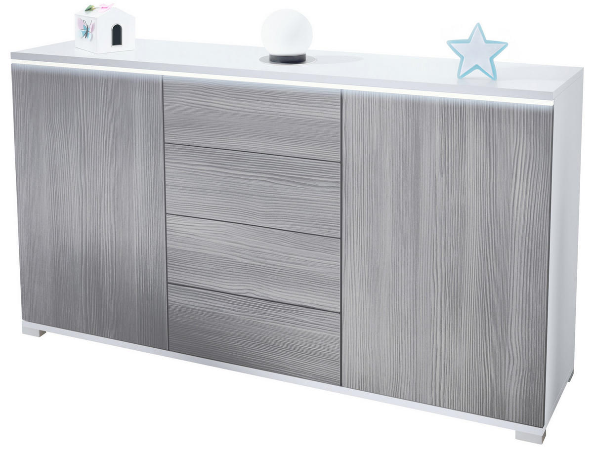 SIDEBOARD Faro Avola-Anthrazit - Anthrazit, Holzwerkstoff (138.5/75.5/35cm) - Vladon