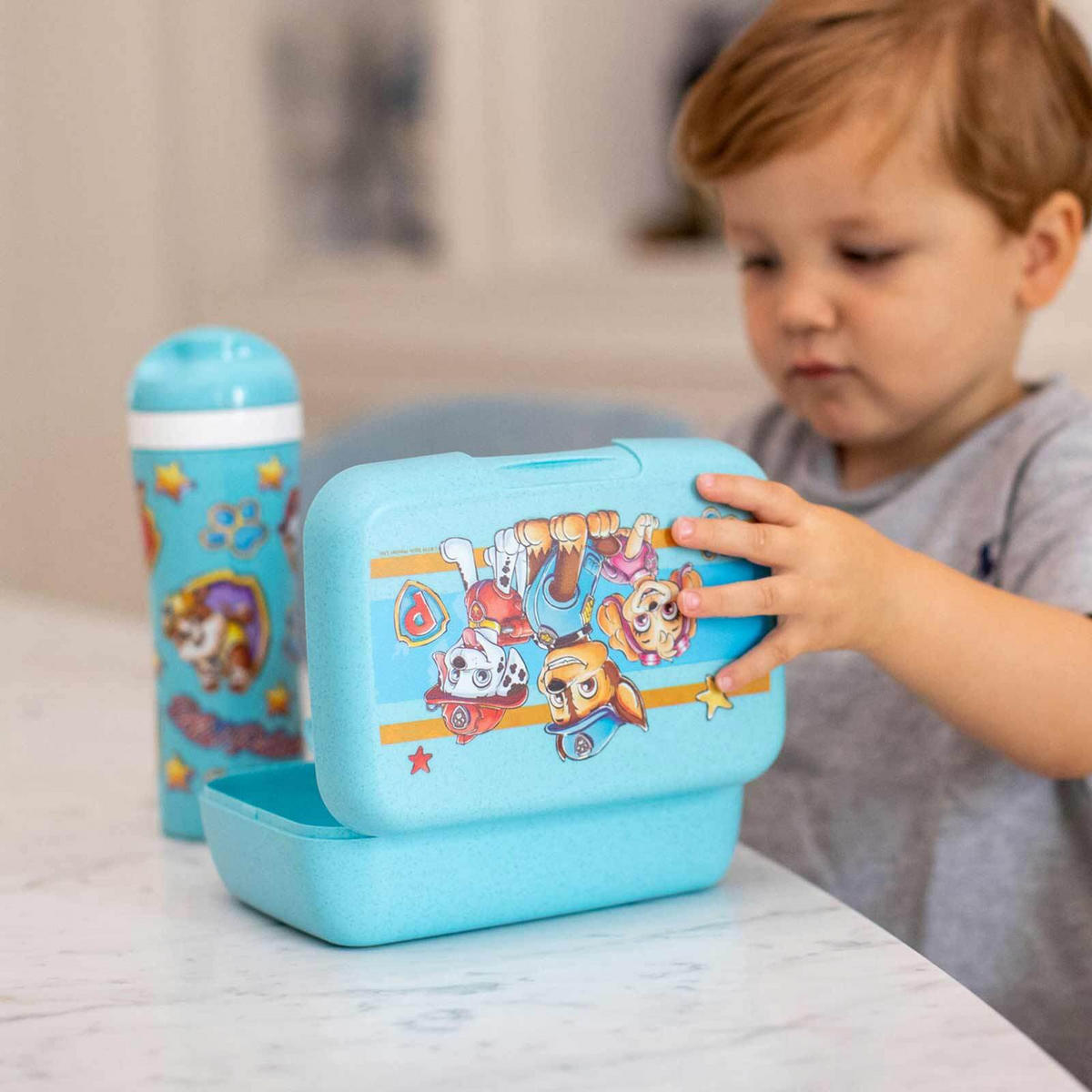 LUNCHBOX Candy Paw Patrol organic blue 19 x 13,5 x 6,5 cm - Blau, Kunststoff (13.5/6.5/19cm) - Koziol
