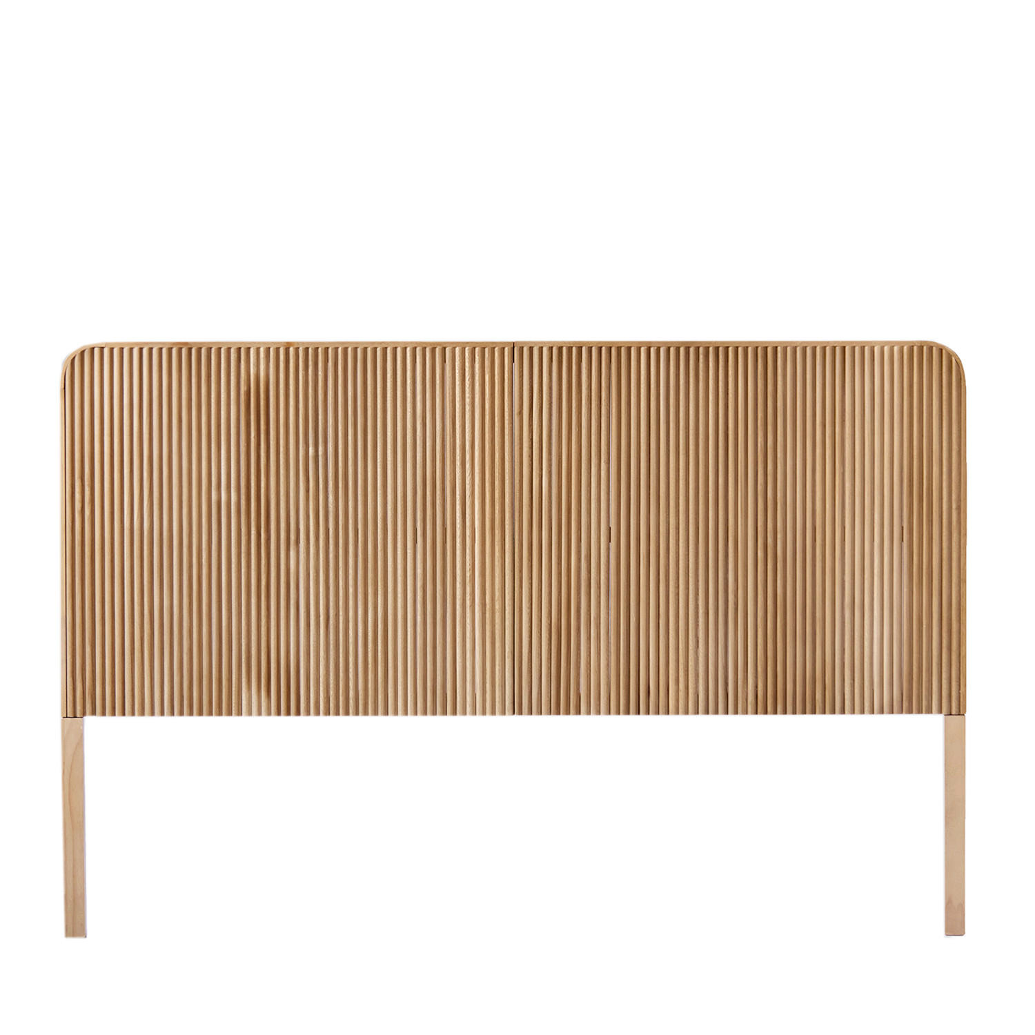 KOPFTEIL DOPPELTES Onni Natürlich 164 cm x 108 cm - Naturfarben, Holz (164/3cm) - Klast Home