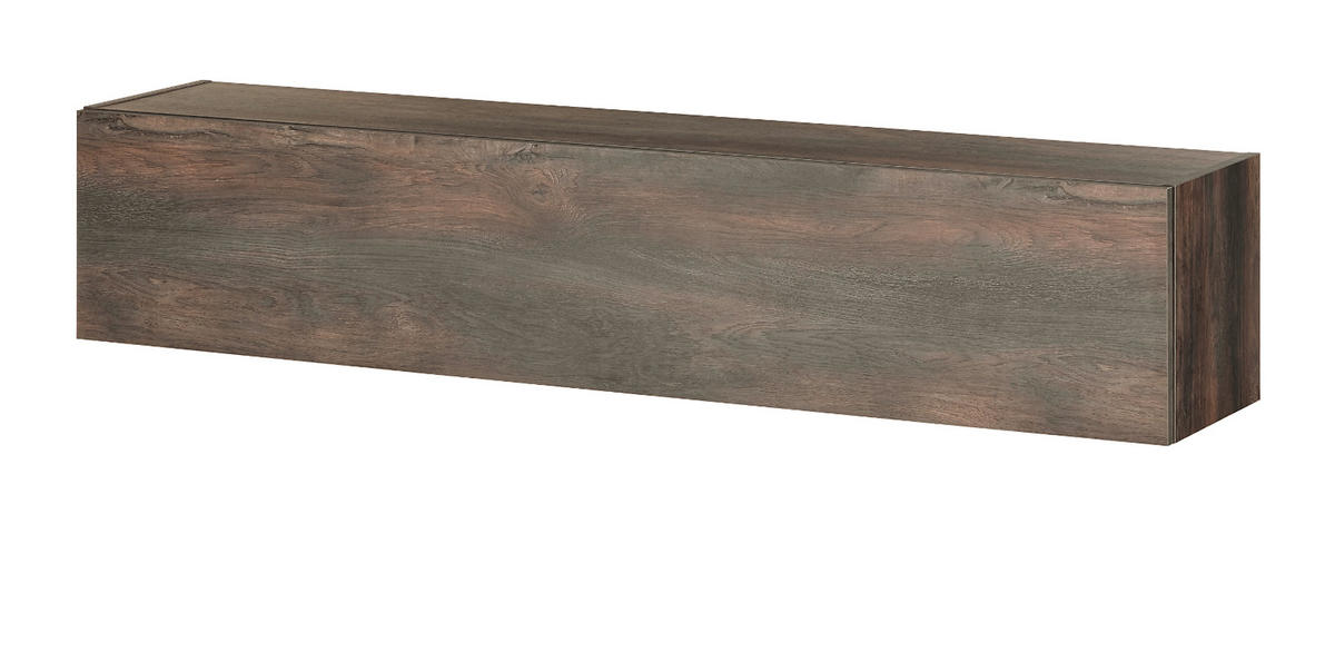 HÄNGESCHRANK grau, Wandschrank hängend 152 x 30 cm - Grau, Holzwerkstoff (152/30/30cm) - Furn.Design