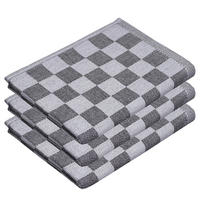 KÜCHENTUCH (3er Set) Checker Style - Anthrazit, Textil (50/67cm) - Butlers
