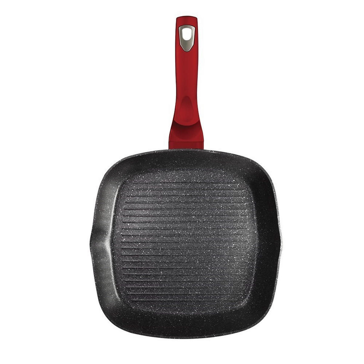 GRILLPFANNE Rot 28/28/5.5 cm BH1271 - Rot, Metall (28cm) - Berlinger Haus